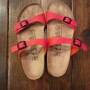 Vibrant Red Birkenstock Birkis